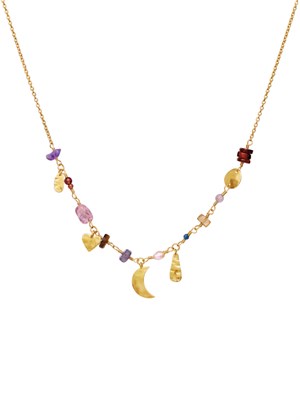 Olympia necklace Forgyldt Maanesten
